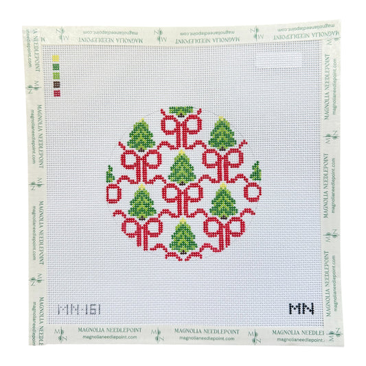 Preorder - Red Bows & Trees Ornament