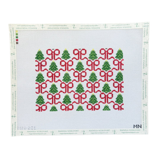 Red Bows & Trees Tray