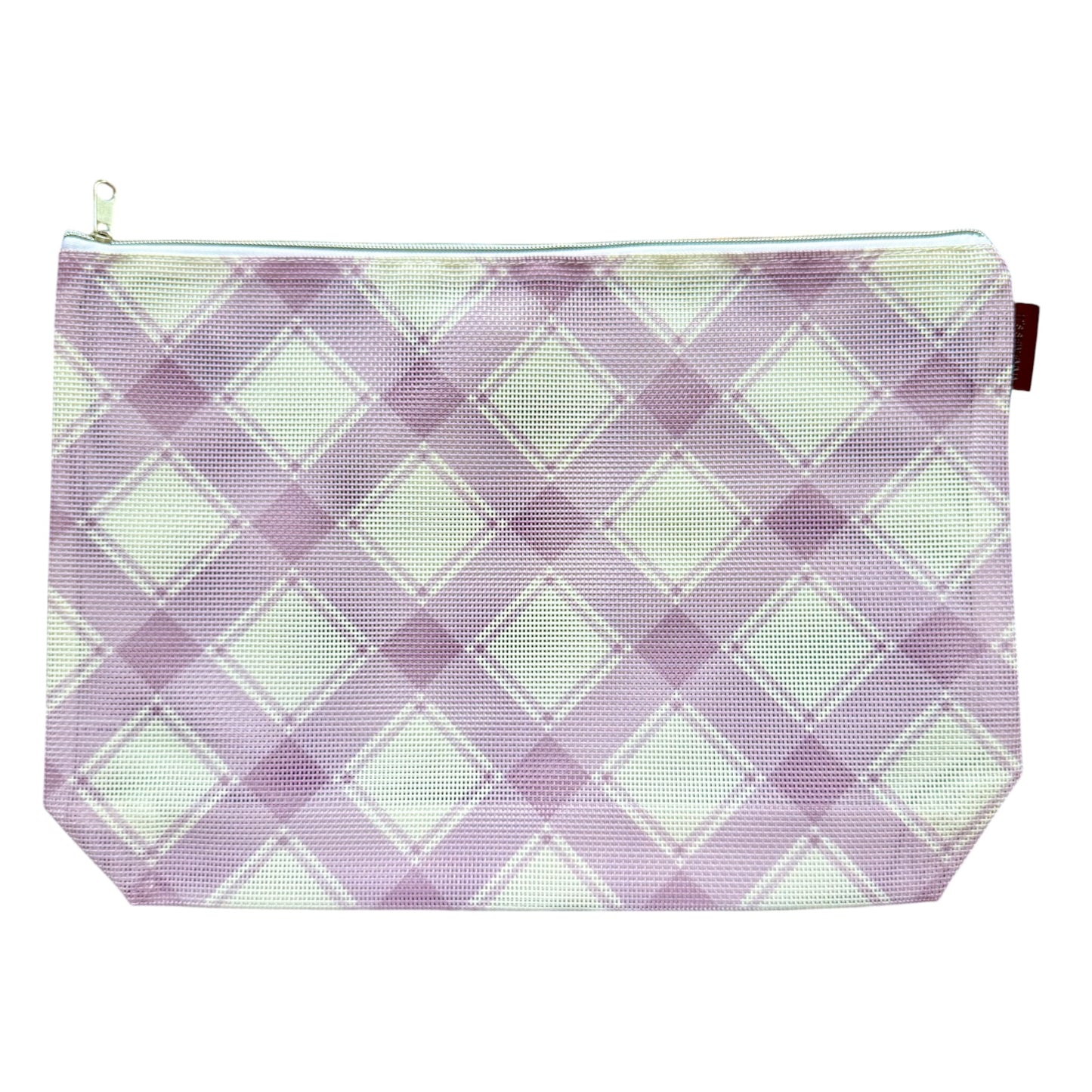 Large Purple Plaid Stitch-able Project Bag