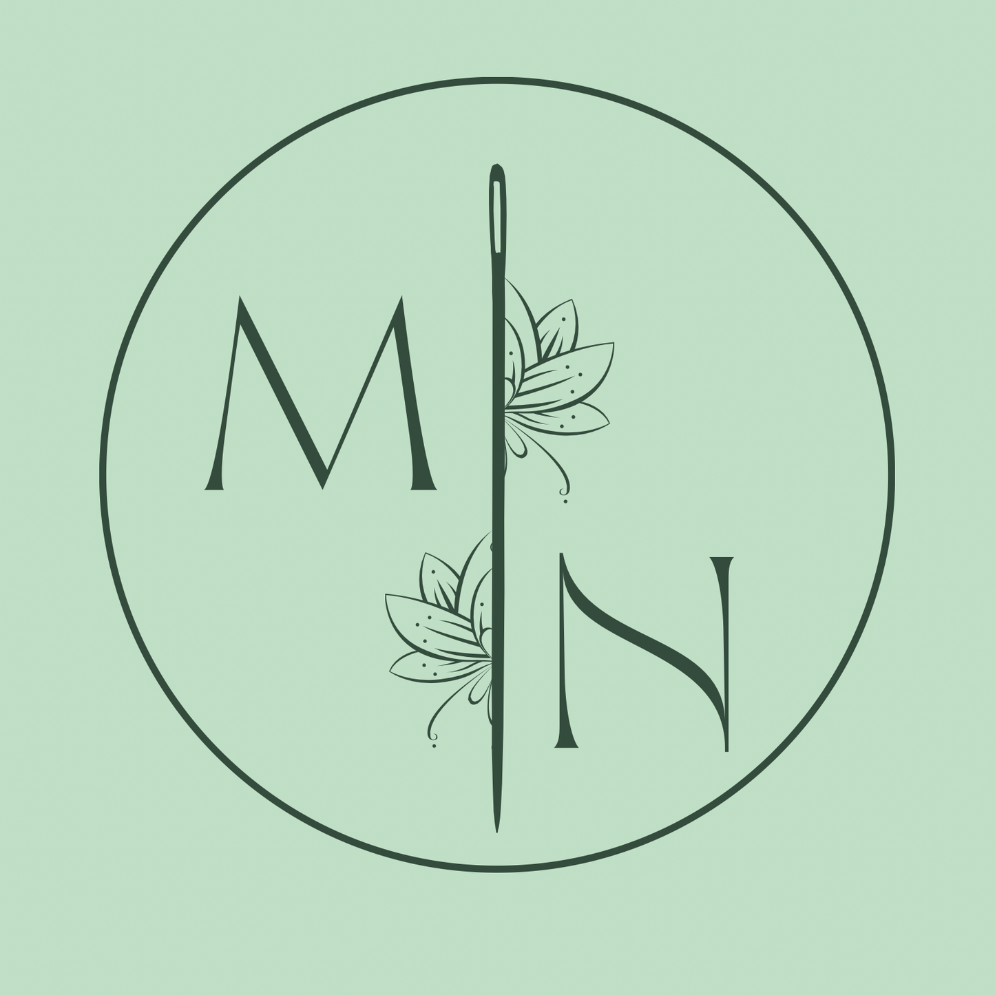 Magnolia Needlepoint Gift Card