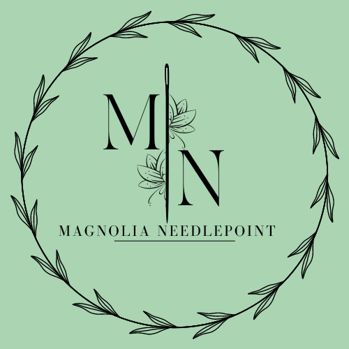 Magnolia Needlepoint Gift Card