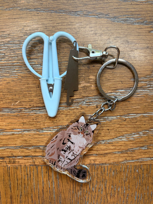 Siberian Cat Notion Keychain