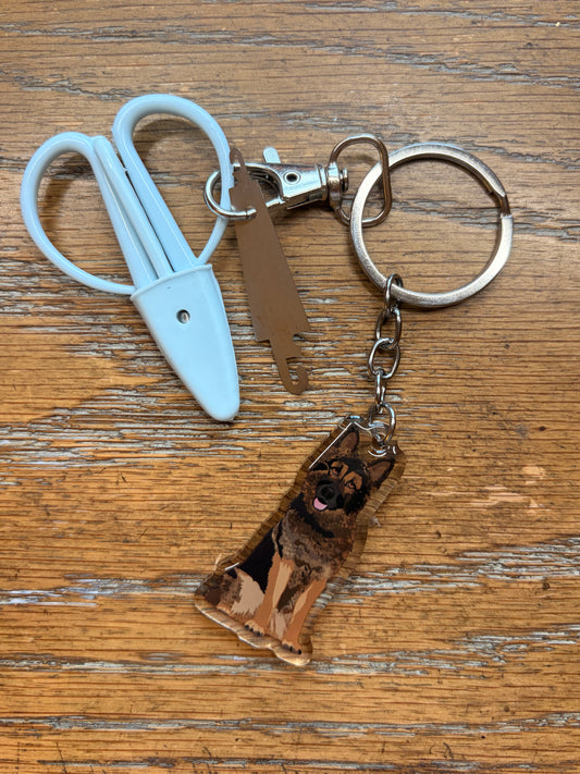 German Shepherd Notion Keychain