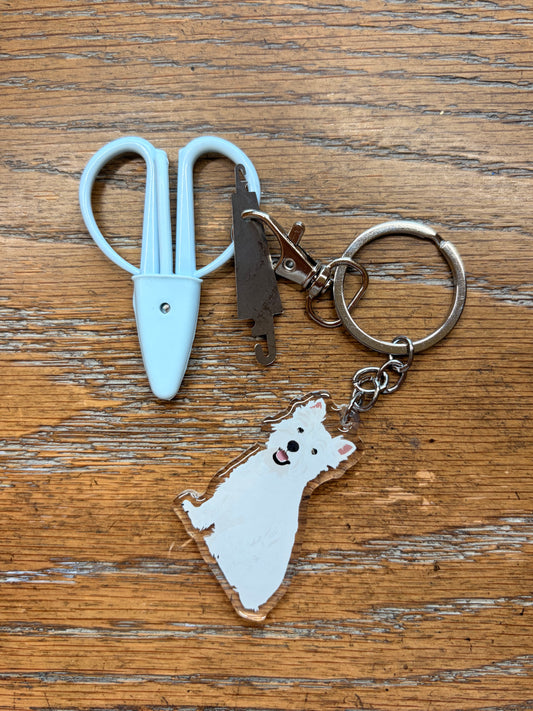 Westie West Highland Terrier Notion Keychain