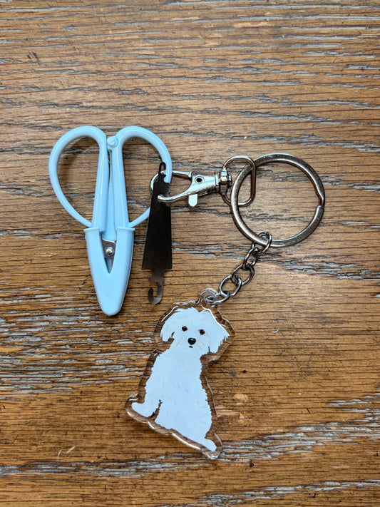 Maltese Notion Keychain